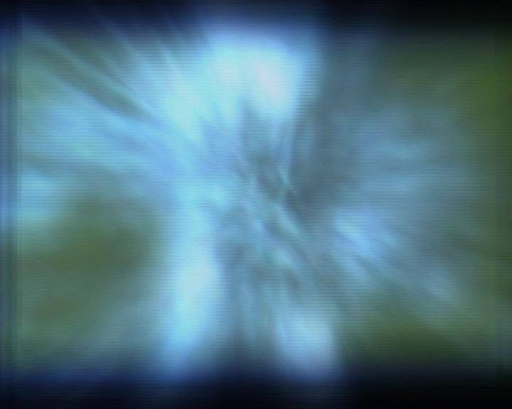 Purple and blue video still from Illusionary Landscape