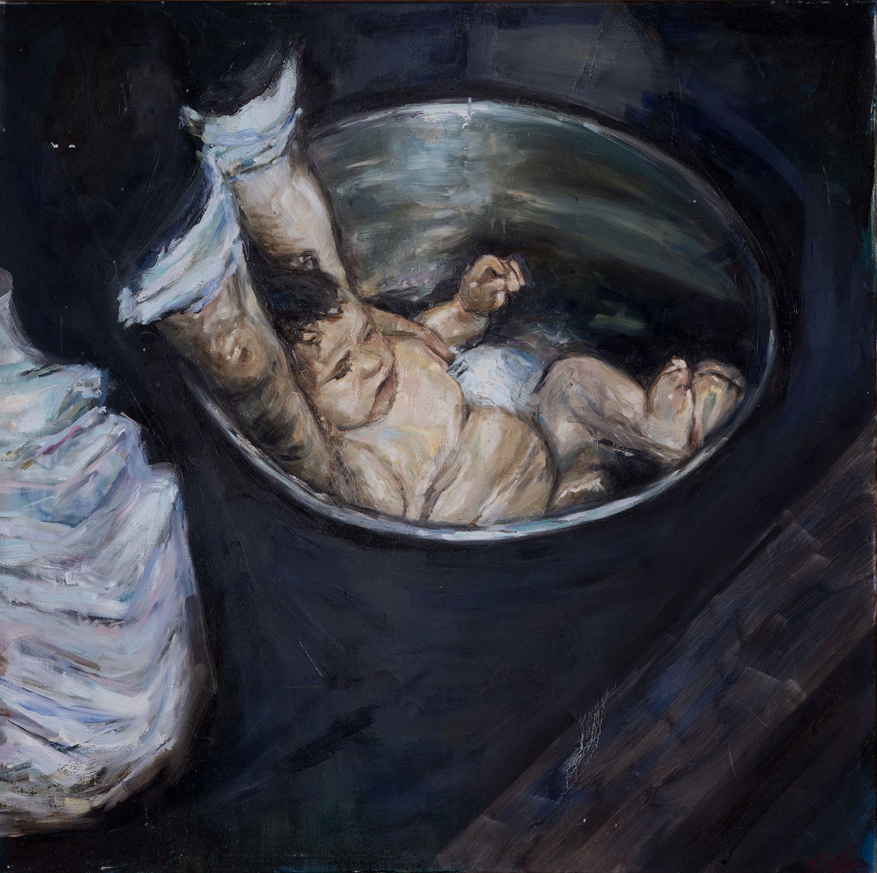In the Hands of Priest — Oil painting, 2015