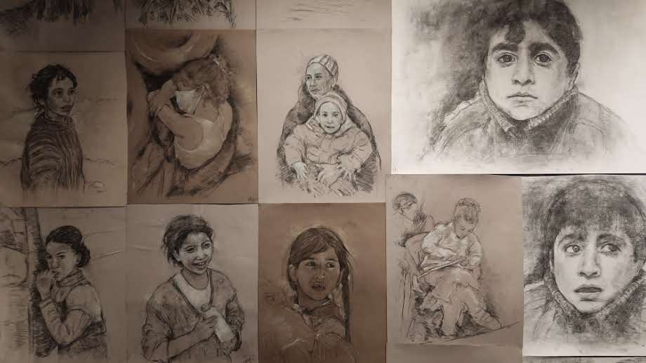 Drawings addressing migration, 2021