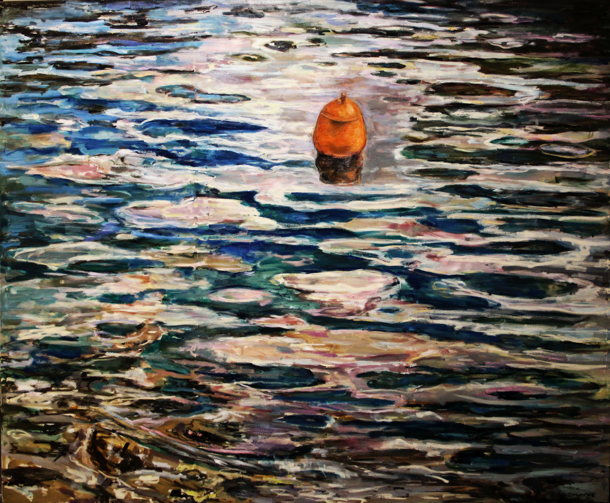 Σημαδούρα — painting by Nina Panagopoulou