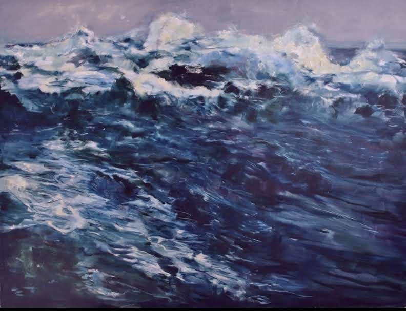 Wave painting by Nina Panagopoulou